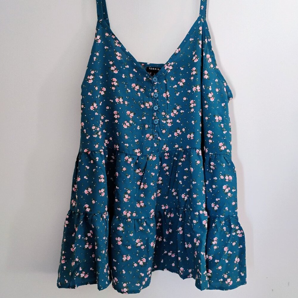 Challis Drop Waist Tiered Cami